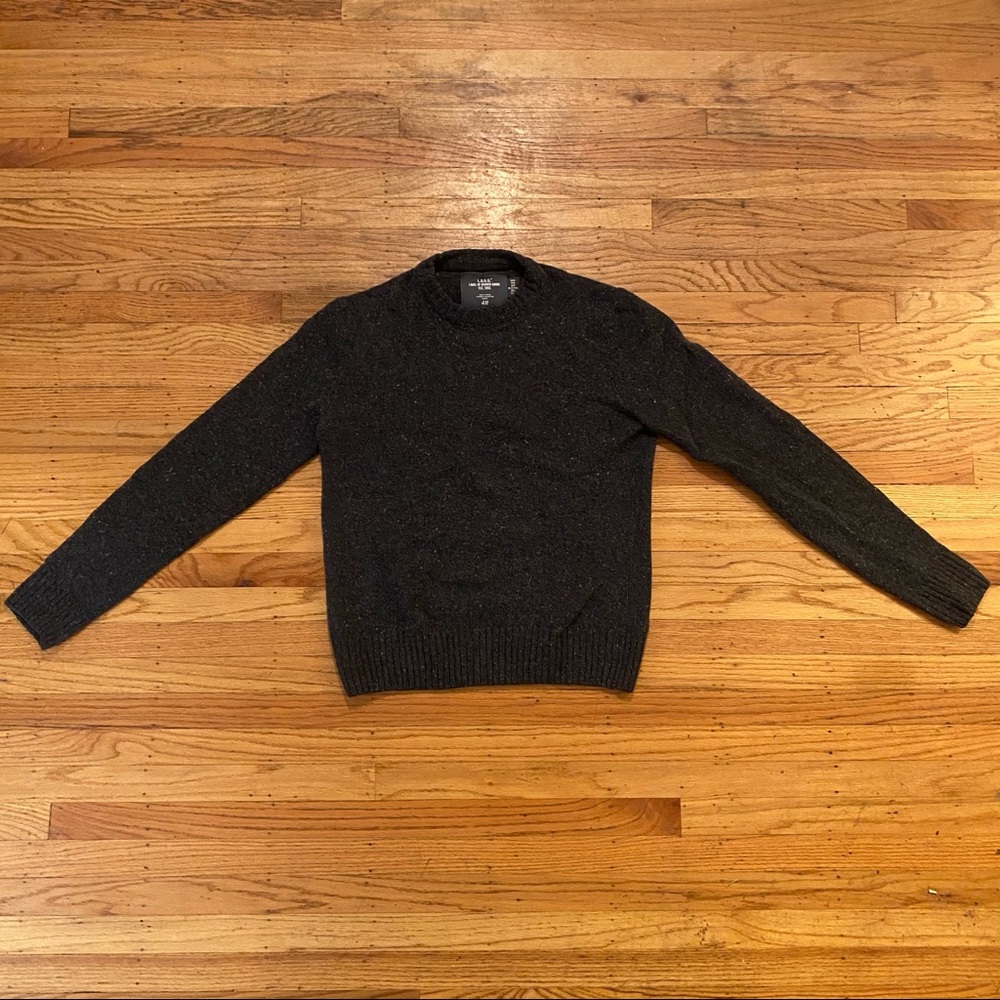 H&M wool sweater dark grey size medium
